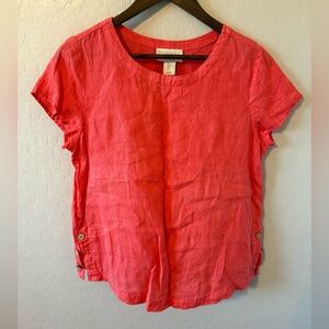 Cynthia Rowley Peach Boxy Blouse